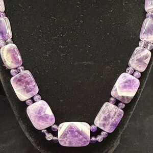 Jay King Amethyst Double Strand Necklace – Sterling Silver – NEW ✨